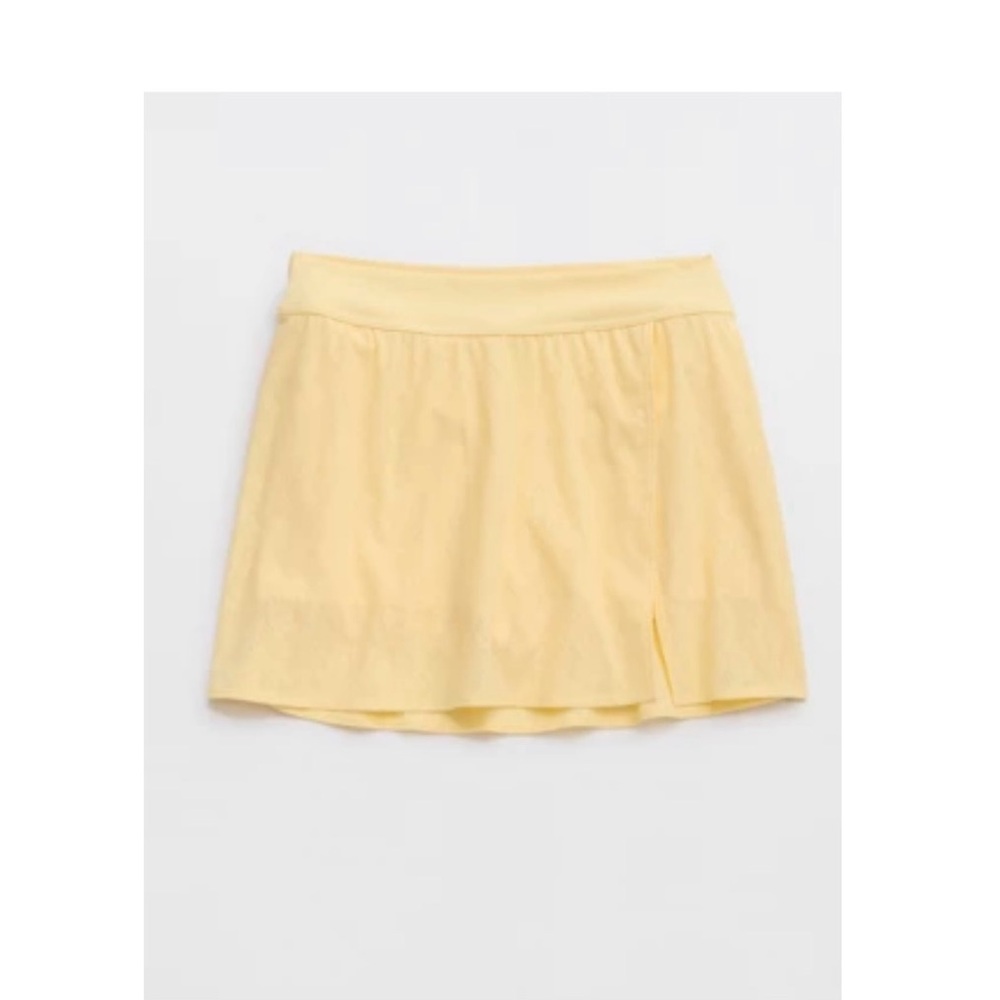 Aerie yellow lace mini skort